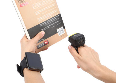 Android / IOS / Windows için Taşınabilir 2D LAZER Bluetooth Parmak Barkod Tarayıcı