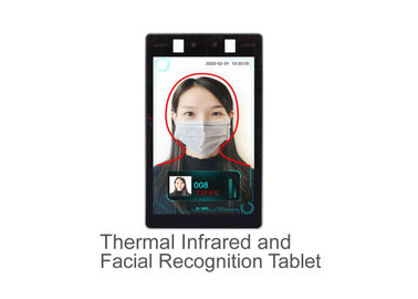 Termal Kızılötesi Yüz Tanıma Termometre Tablet Ağ Kamera 8 Inç LCD Ekran