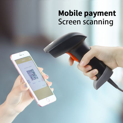 Kablolu 1D 2D El Barkod Tarayıcı Taşınabilir USB Qr Kod Okuyucu